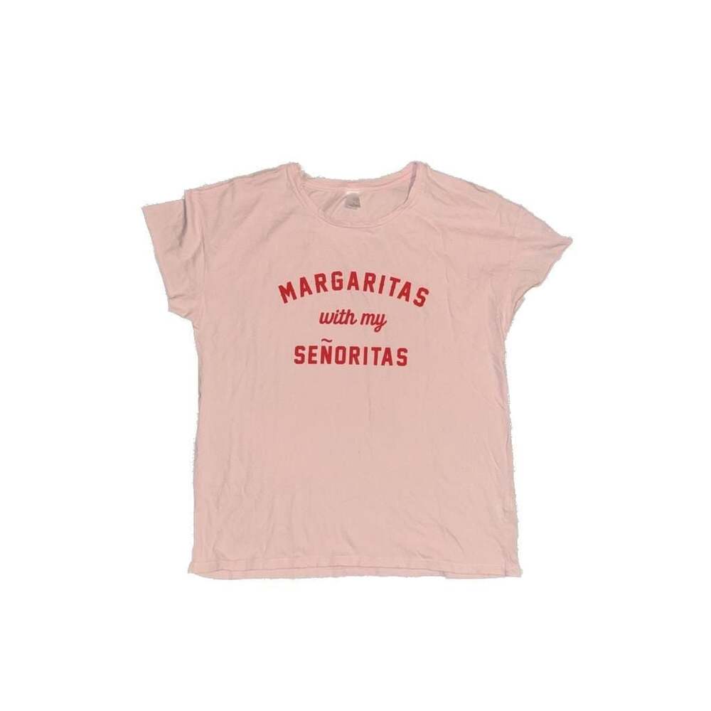 Pink Lulusimon Studio “Margaritas with my Senoritas” T-Shirt